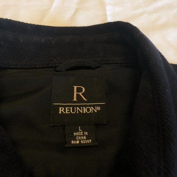 Reunion Button Up Shirt / Jacket with Pocket Size Large - Picture 3 of 6
